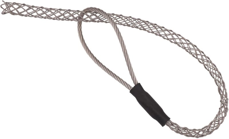 VGongTech Cable Pulling Grip Sock Kit Galvanizing Steel Antislip Pipe Cable Wire Pulling Grips Lassos Set Flexible Eye Mesh Rope Black - Image 1